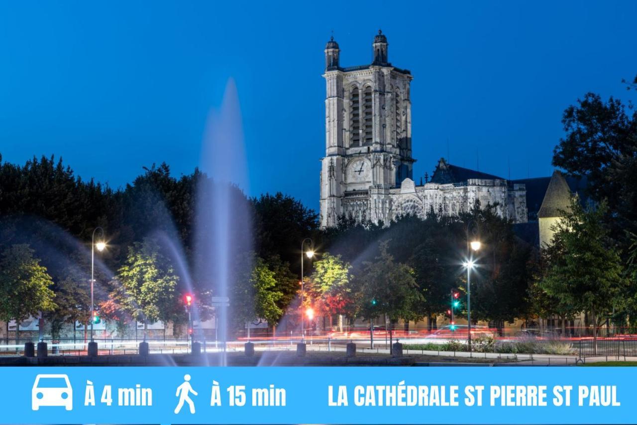 Apartament Joli Studio Meuble Tout Equipe Hyper Centre Wifi Troyes Zewnętrze zdjęcie